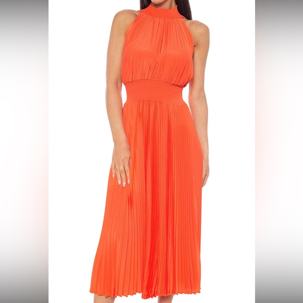 MARINA Radiant Orange Dress